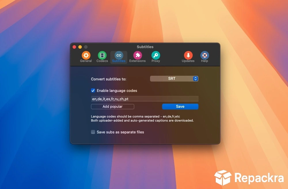 PullTube for Mac download interface showing video download options