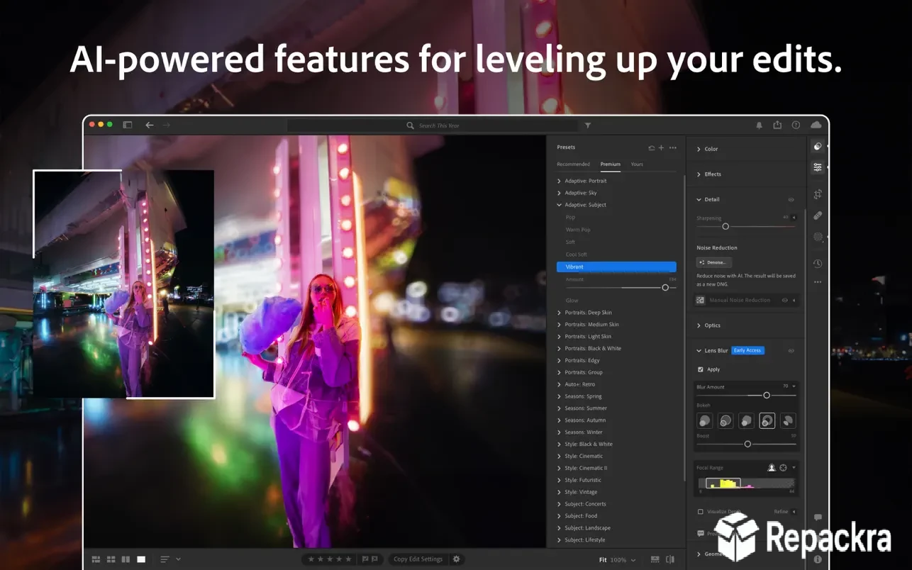 Adobe Lightroom Classic 9.2 Develop module workspace showing photo editing adjustment panels