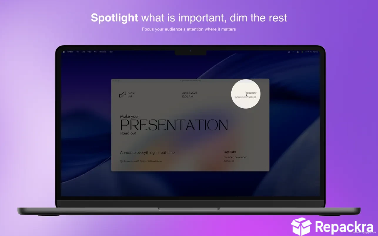 presentify-for-mac-screen-spotlight-feature