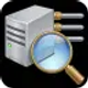 Advanced Port Scanner software icon showing a blue computer network port inside a magnifying glass graphic.