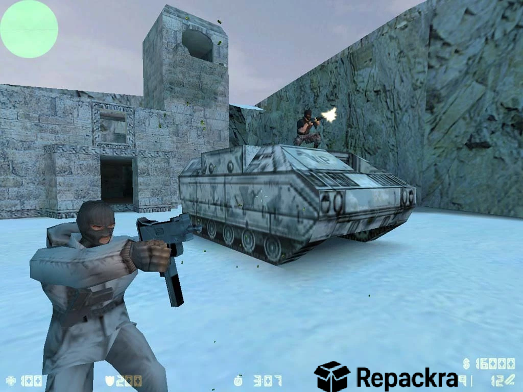 Counter-Strike 1.6 Classic Arctic Map Gameplay Screenshot