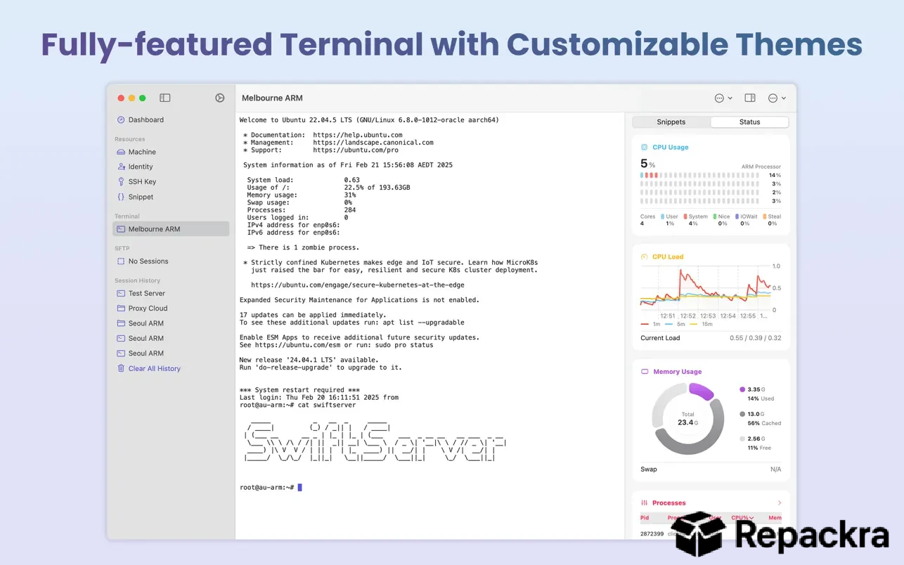 swiftserver-mac-customizable-terminal-interface