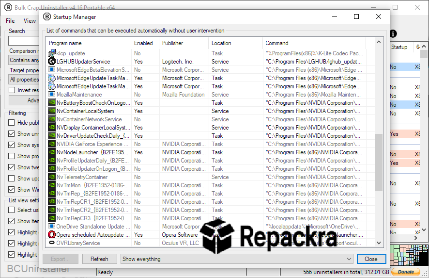 bulk-crap-uninstaller-bcuninstaller-startup-manager-window