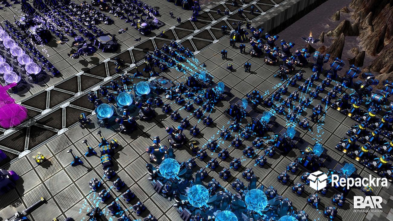 Beyond All Reason BAR for PC Strategy Gameplay Sci Fi Base Building Screenshot