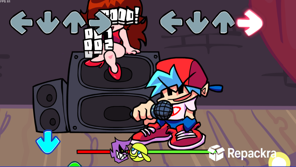 Friday Night Funkin Gameplay Stage Battle Interface Screenshot