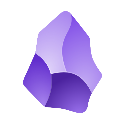 Obsidian for Mac Official App Icon Logo