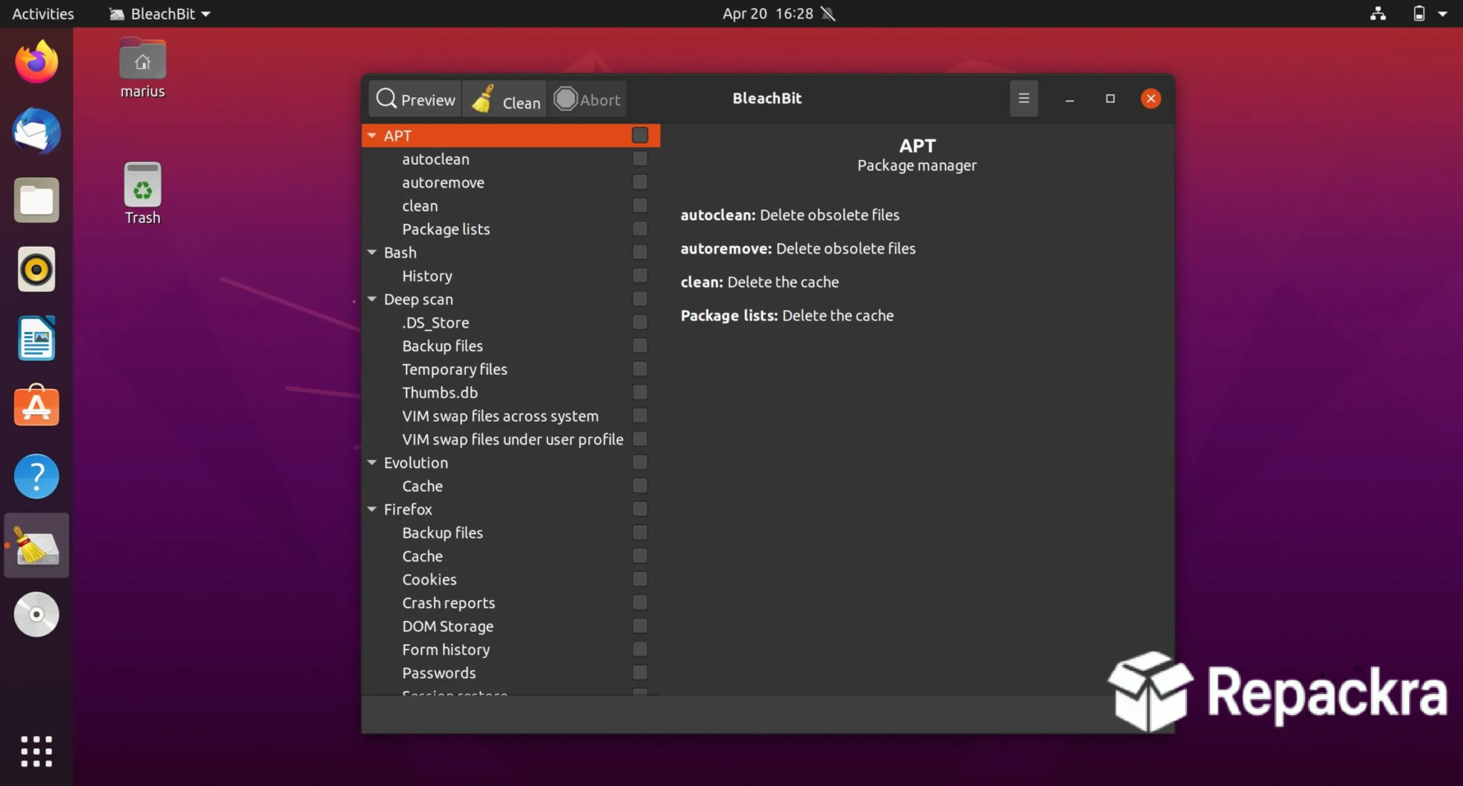 bleachbit-system-cleaner-ubuntu-desktop-interface