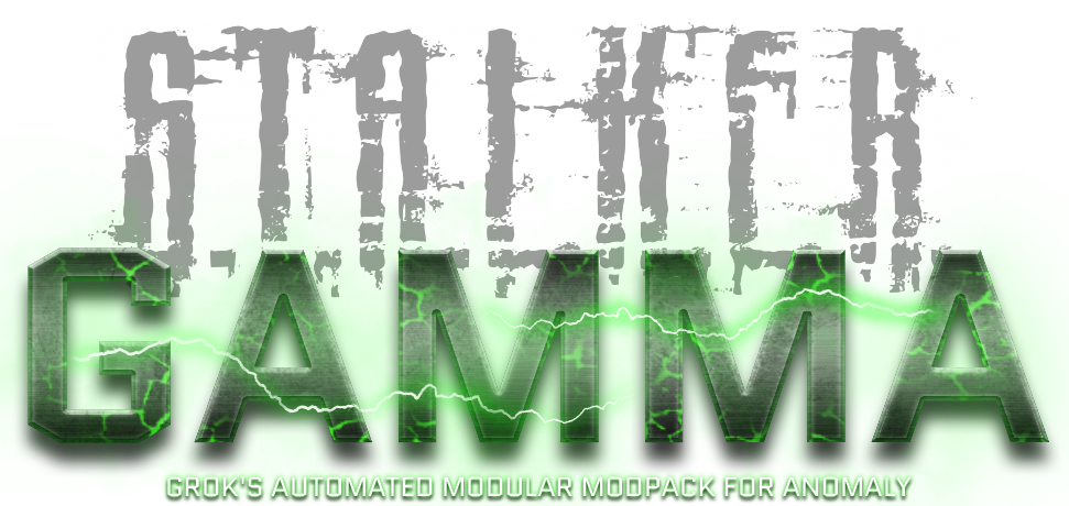 STALKER GAMMA Anomaly for PC Official Modpack Logo Isolated Graphic
