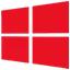Gandalf’s Windows 10 PE red operating system window logo icon on a white background.