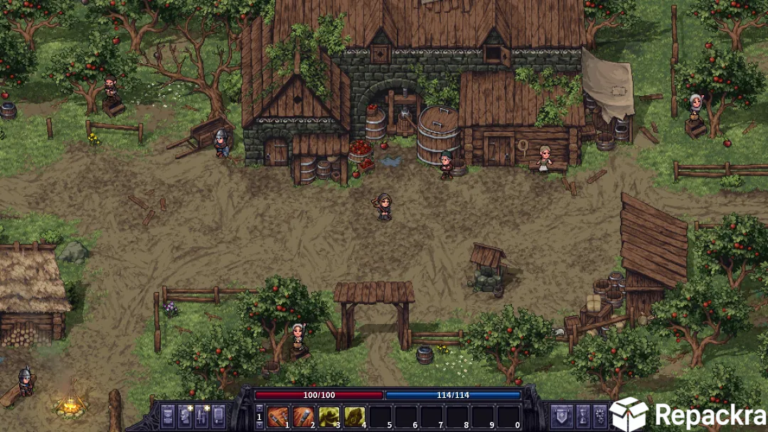 Stoneshard for PC Village Gameplay Screenshot