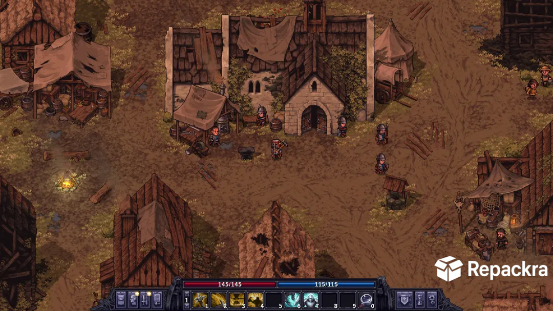 Stoneshard for PC Blacksmith Area Gameplay Screenshot