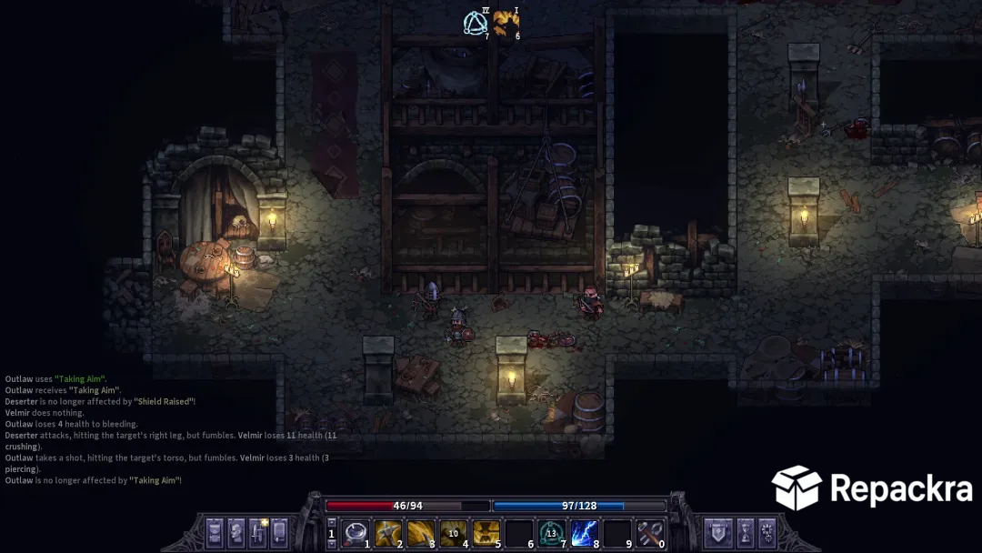 Stoneshard for PC Dungeon Combat Gameplay Screenshot