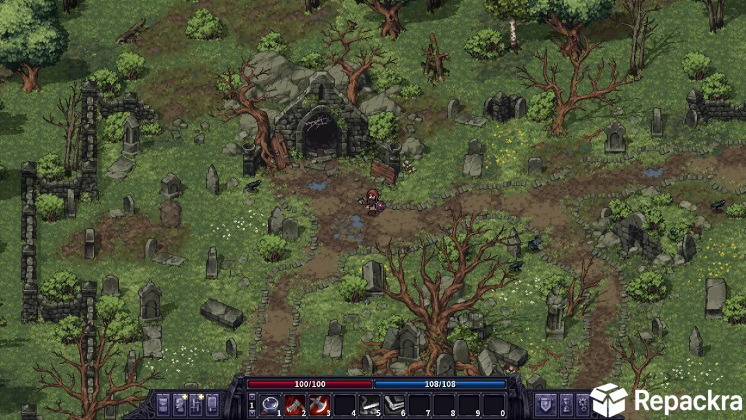 Stoneshard for PC Graveyard Exploration Gameplay Screenshot
