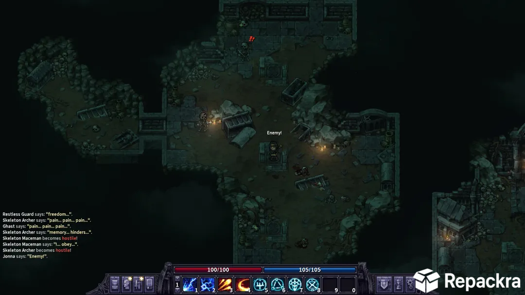 Stoneshard for PC Crypt Catacomb Dungeon Gameplay Screenshot