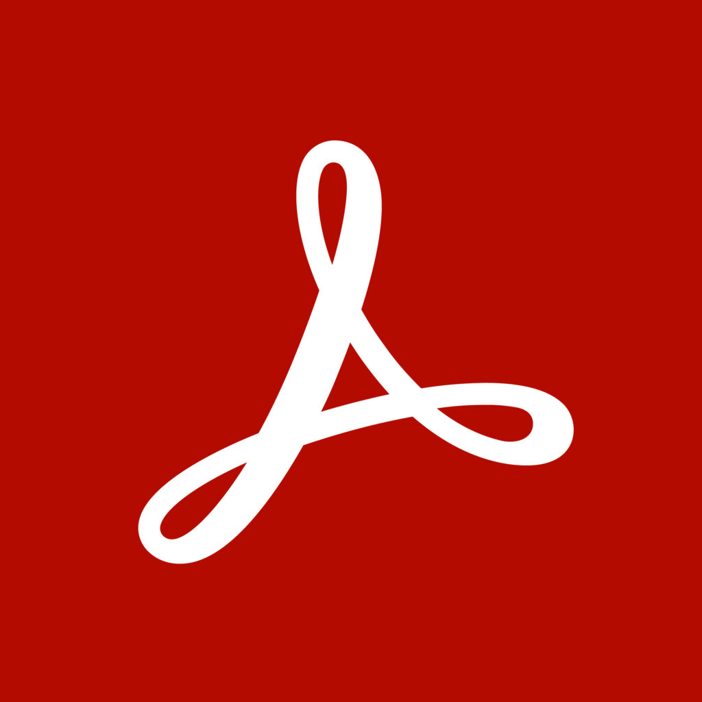 Adobe Acrobat Reader Official App Logo Icon