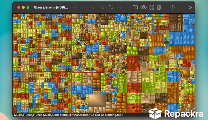 GrandPerspective for Mac Disk Space Treemap Visualization Screenshot