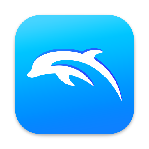 Dolphin Emulator Official Logo Icon Graphic