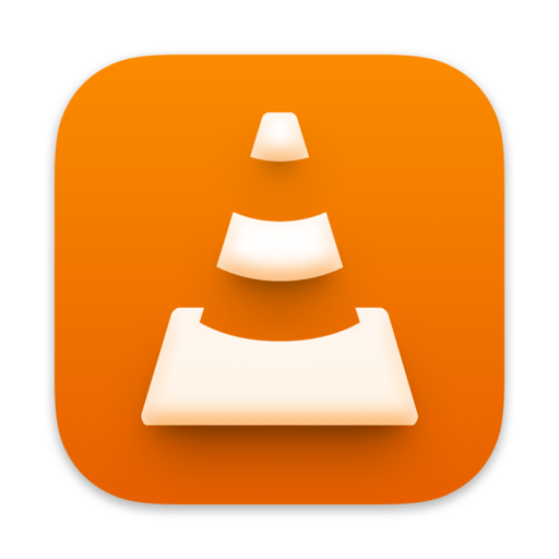 VLC Media Player for Mac Official App Icon Graphic