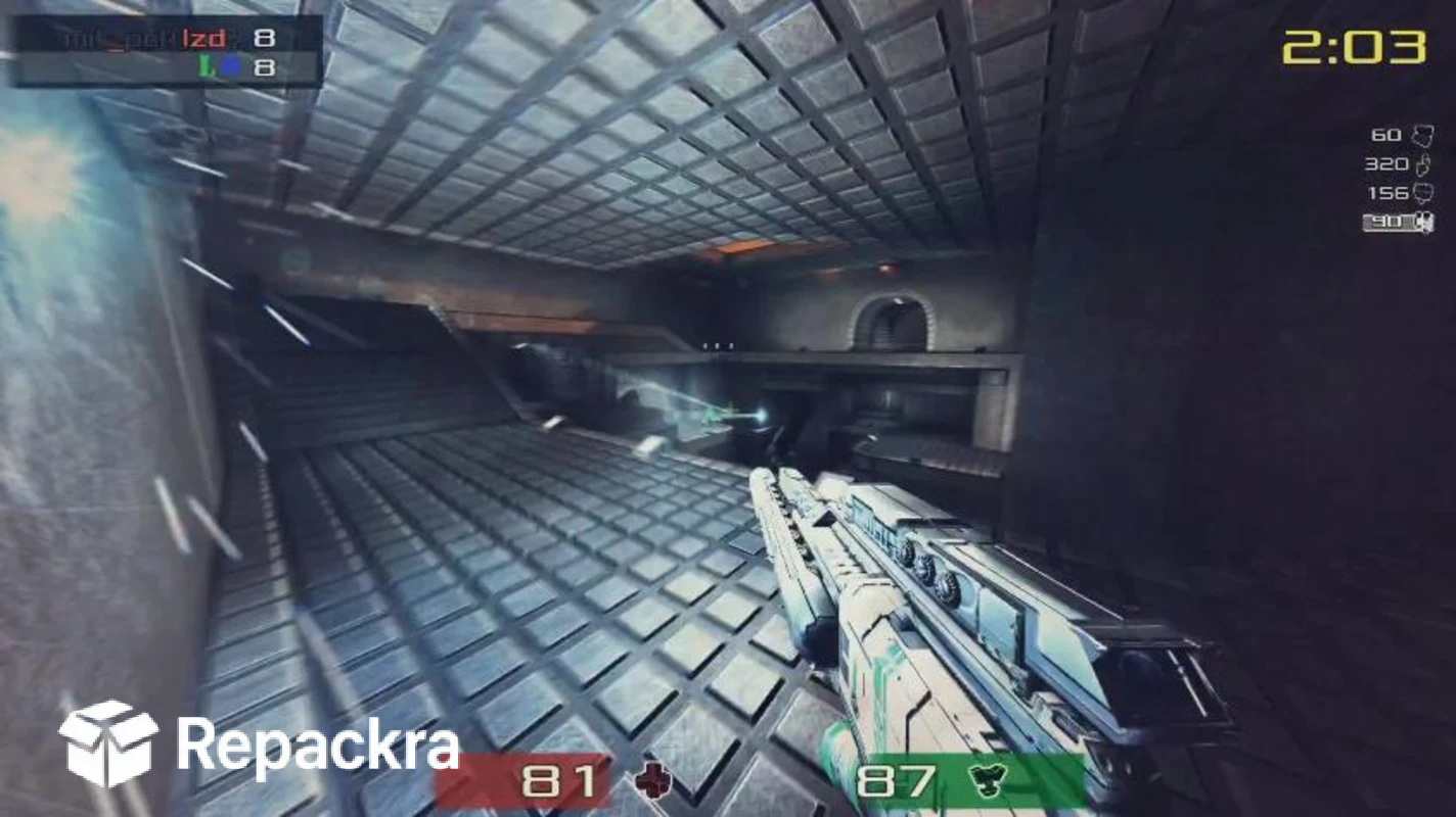 Xonotic First Person Shooter Combat Gameplay Screenshot