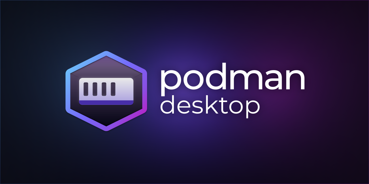 Podman Desktop Logo Banner