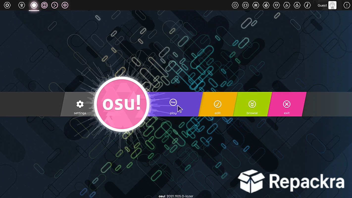 osu!lazer Main Menu Interface
