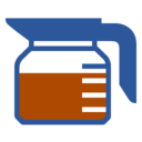 Caffeine for Windows Application Icon Featuring a Blue Coffee Pot Filled with Coffee
