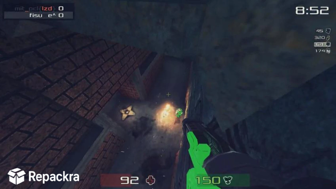 Xonotic High Angle Arena Combat Gameplay Screenshot