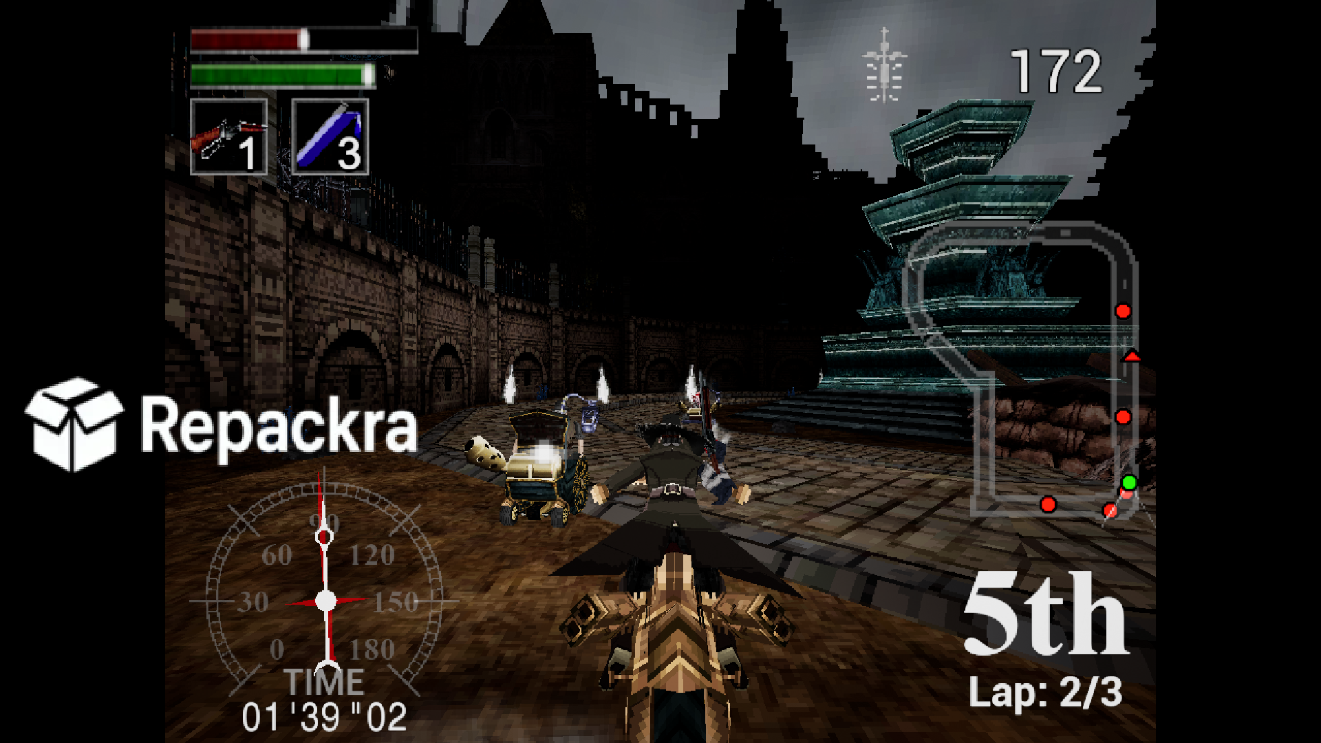 Nightmare Kart Gameplay Third-Person Racing View Screenshot