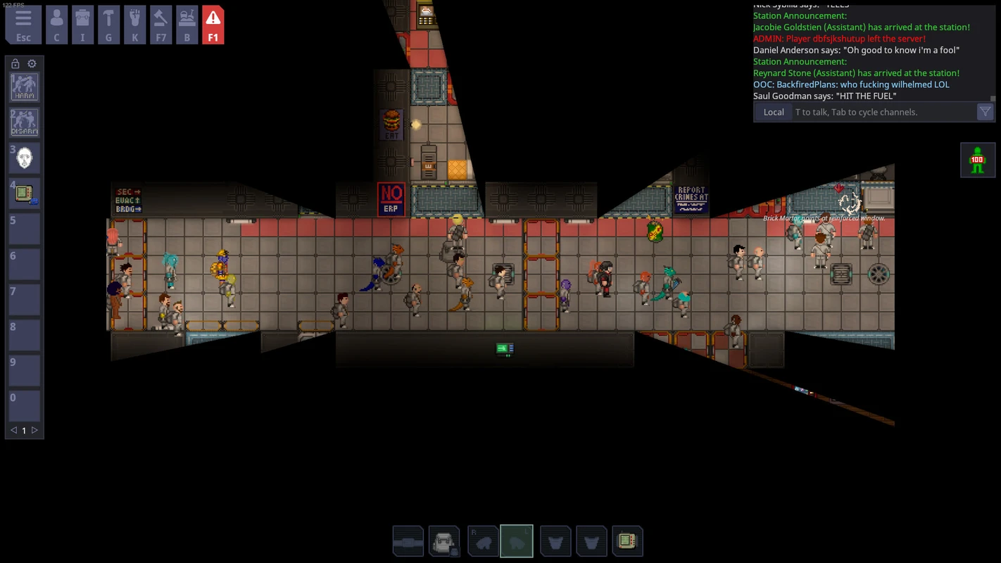 Space Station 14 Field of View Vision System Gameplay Screenshot