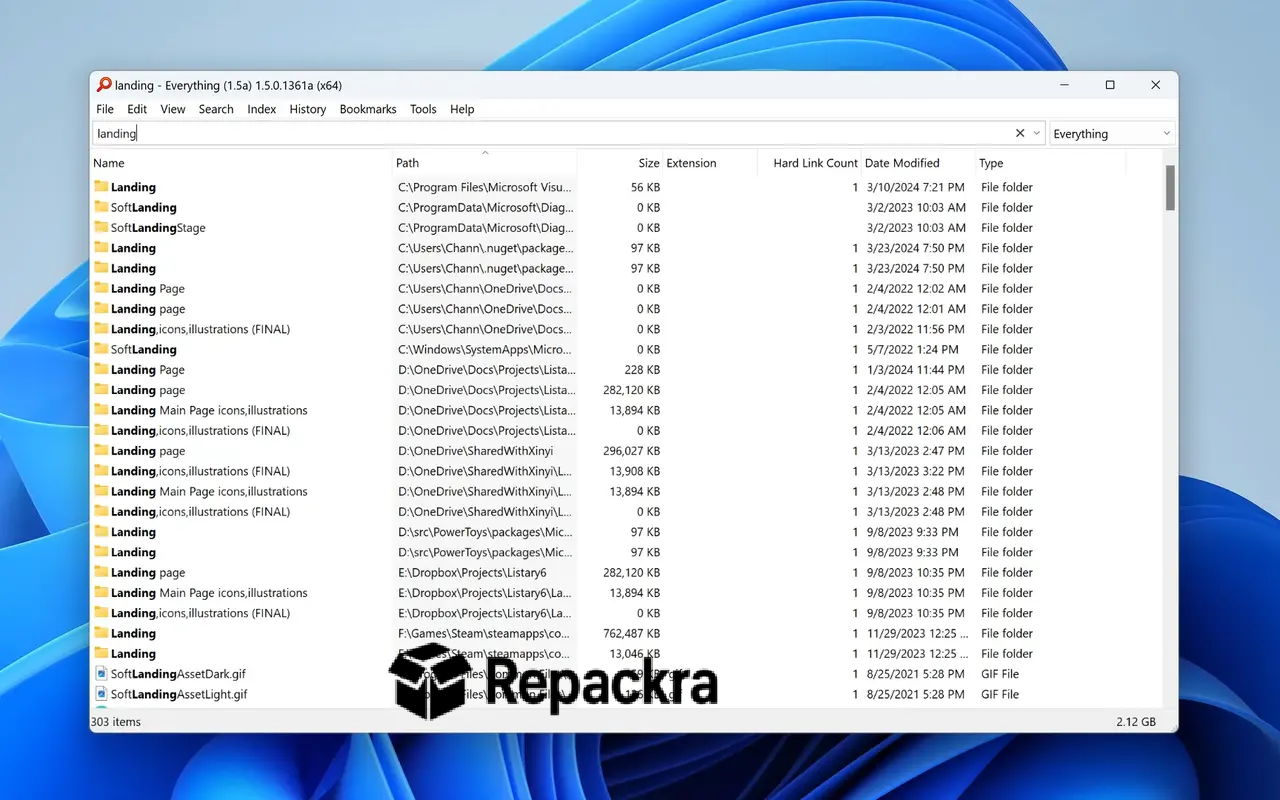 everything-search-engine-real-time-file-query-results-interface