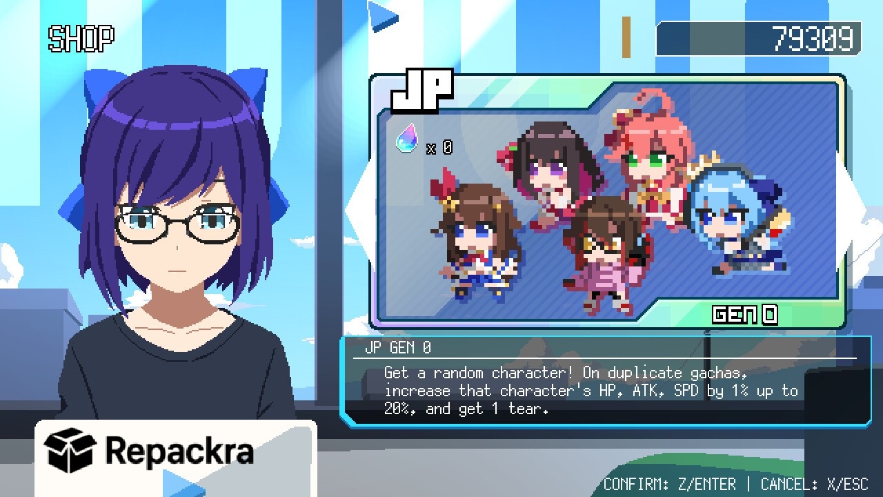 HoloCure Save the Fans Character Gacha Selection Screen Screenshot