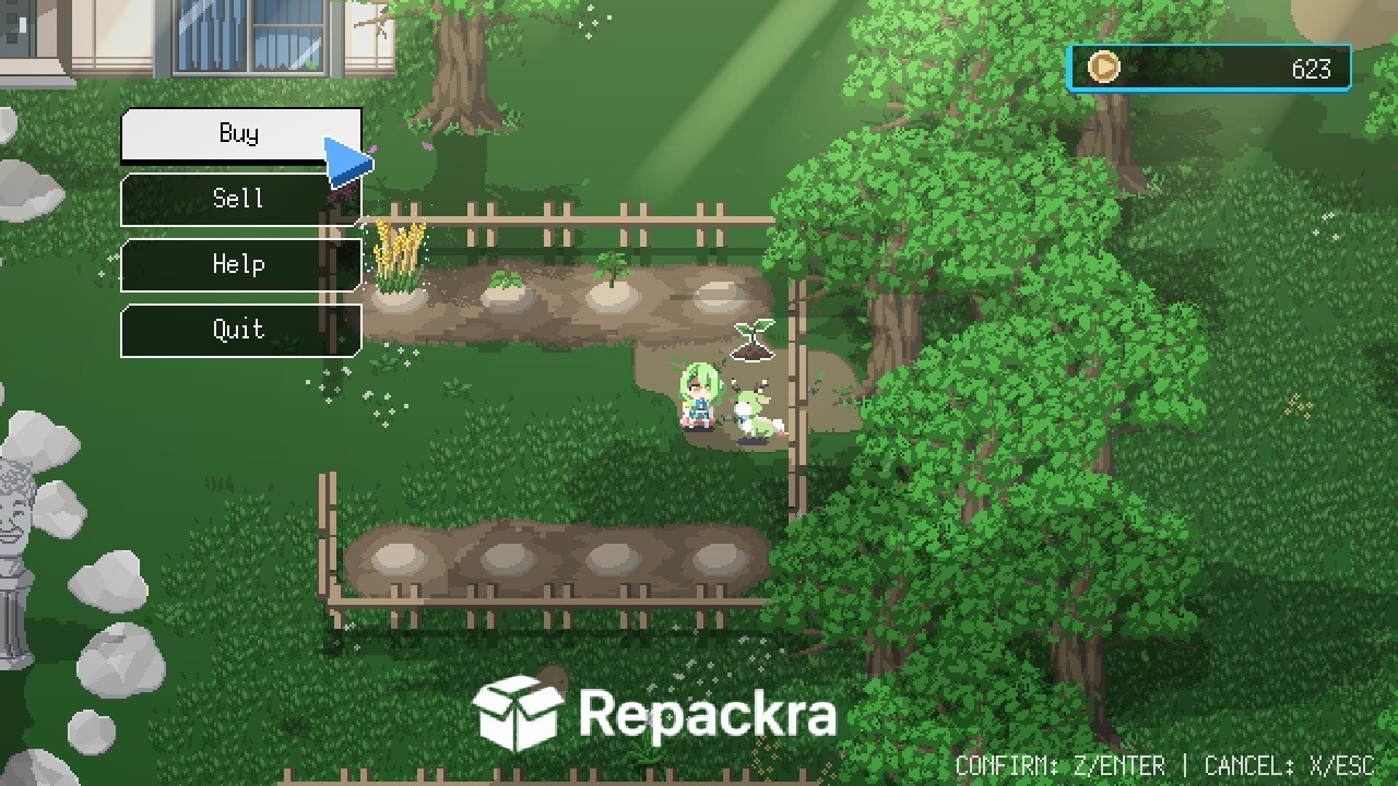 HoloCure Save the Fans HoloHouse Farming Minigame Menu Screenshot