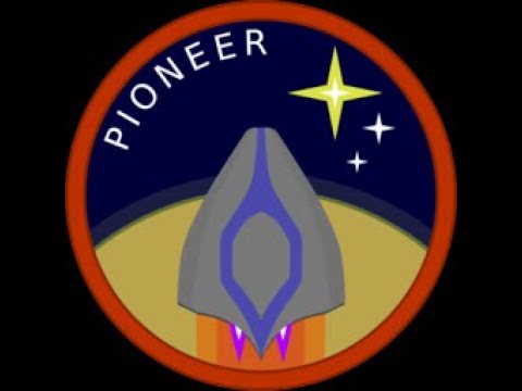Pioneer Space Sim Game Mission Patch Logo Icon