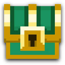 Shattered Pixel Dungeon Game Logo Icon Featuring Pixel Art Treasure Chest