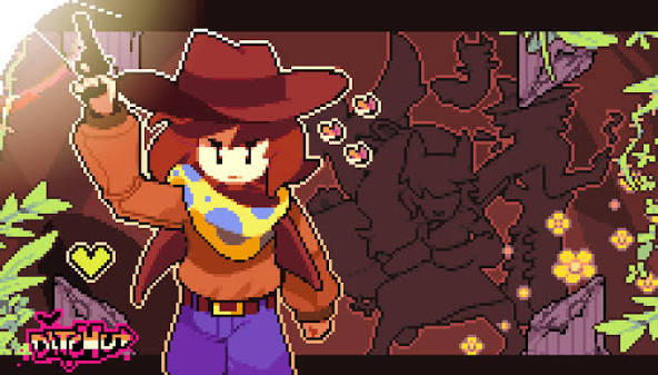 Undertale Yellow Clover Pixel Art Graphic with Revolver