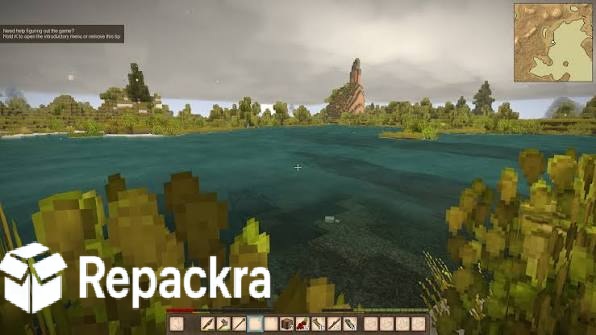 Vintage Story Wilderness Lake View First Person Gameplay Screenshot