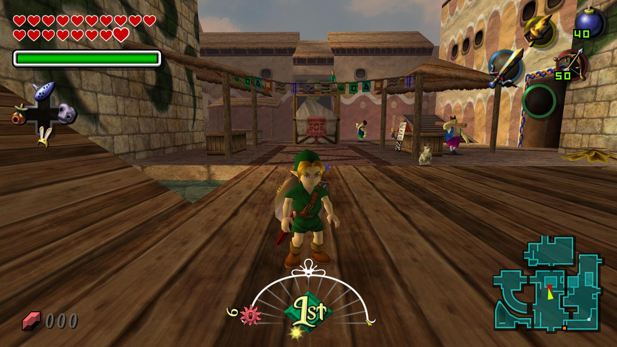 2Ship2Harkinian PC Port Gameplay Screenshot Clock Town Majora's Mask HD Textures