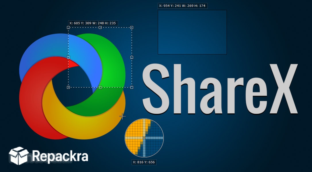 ShareX Screen Capture Region Tool Interface Screenshot