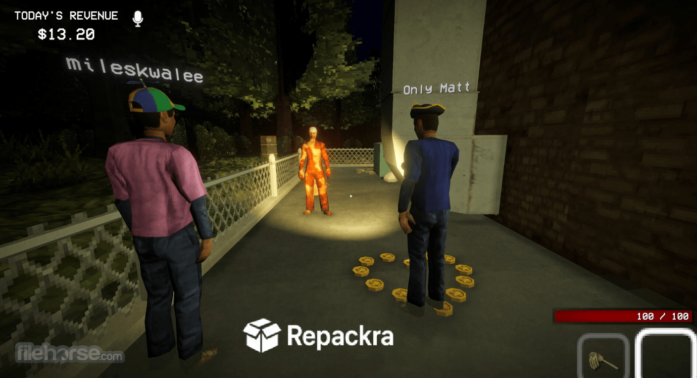 Shift At Midnight Co-Op Gameplay Outside Convenience Store Screenshot