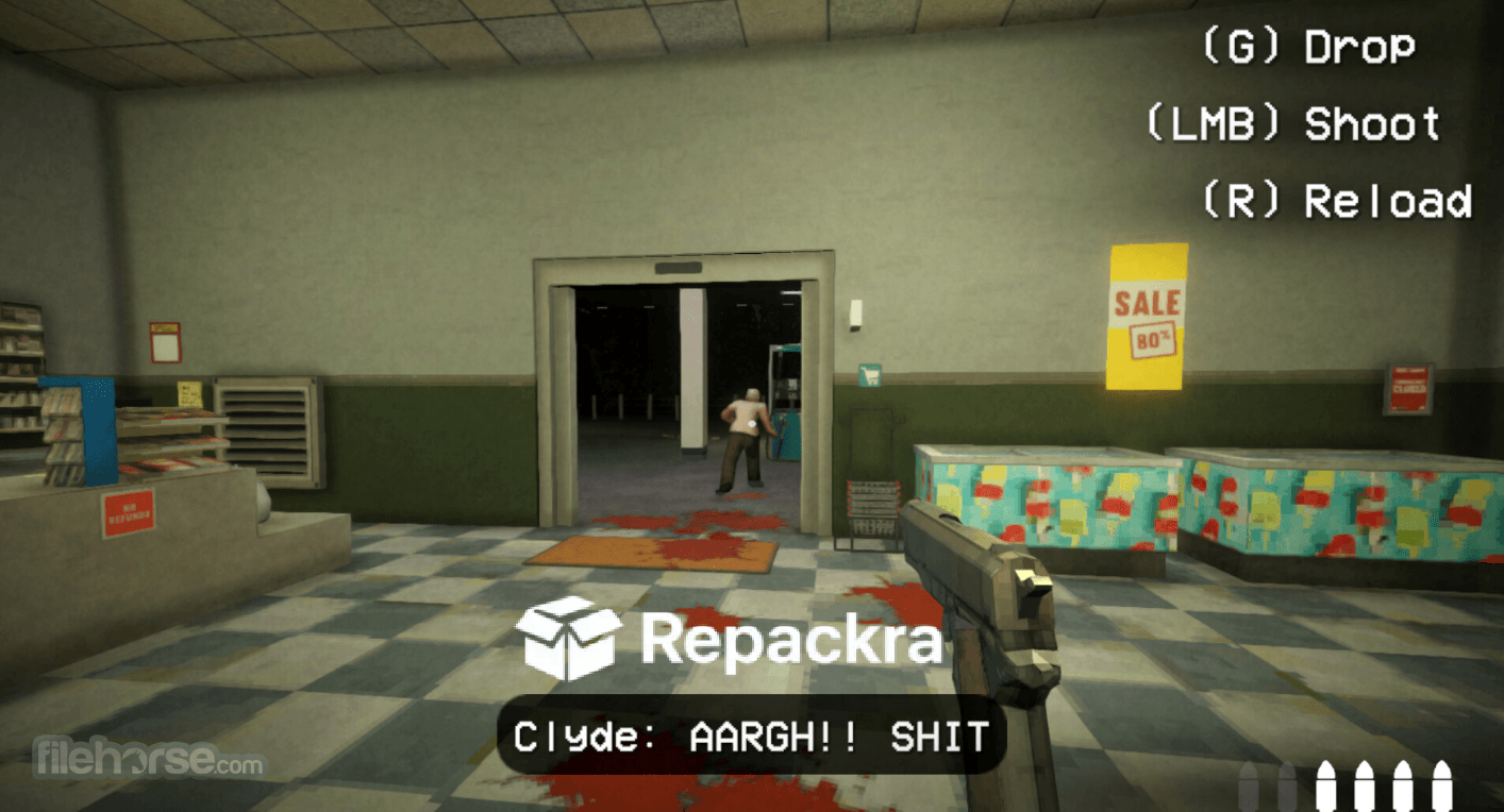 Shift At Midnight First-Person Shooting Inside Store Screenshot