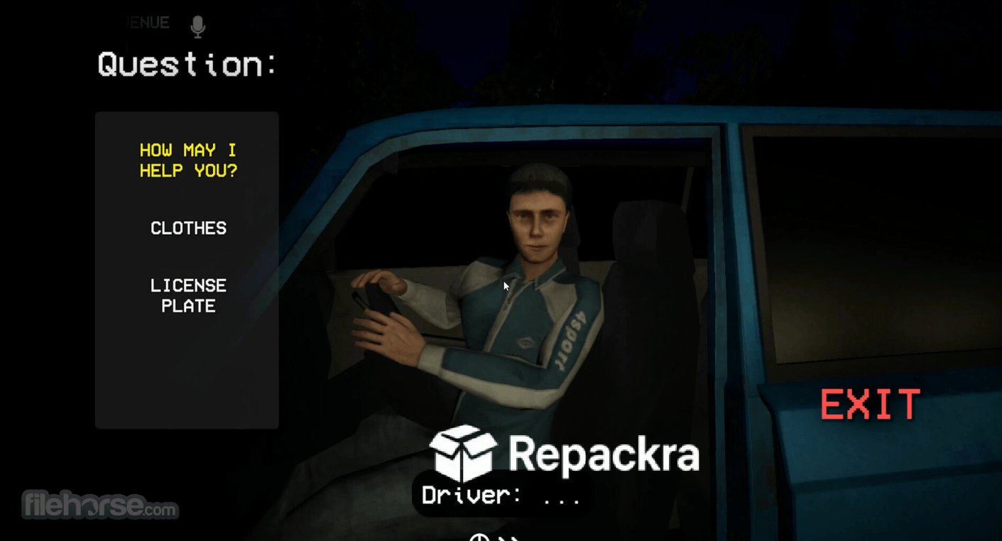 Shift At Midnight Driver Interrogation Dialogue Menu Screenshot