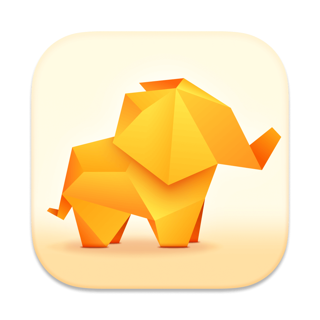 TablePlus Database Management Software Origami Elephant Logo Icon