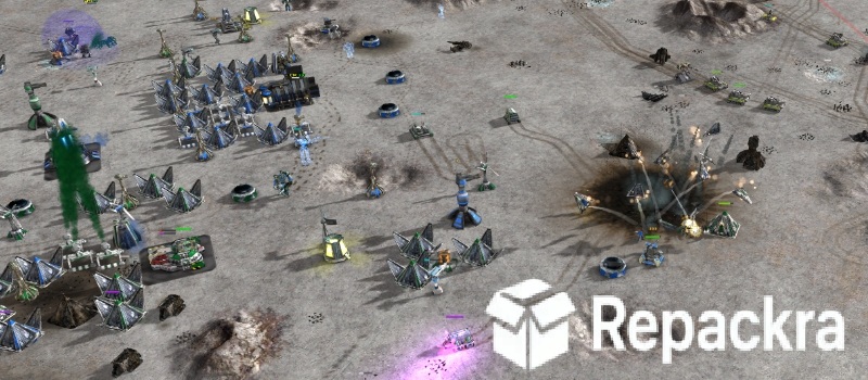 Zero-K Strategy Game Base Building and Artillery Explosions Overview