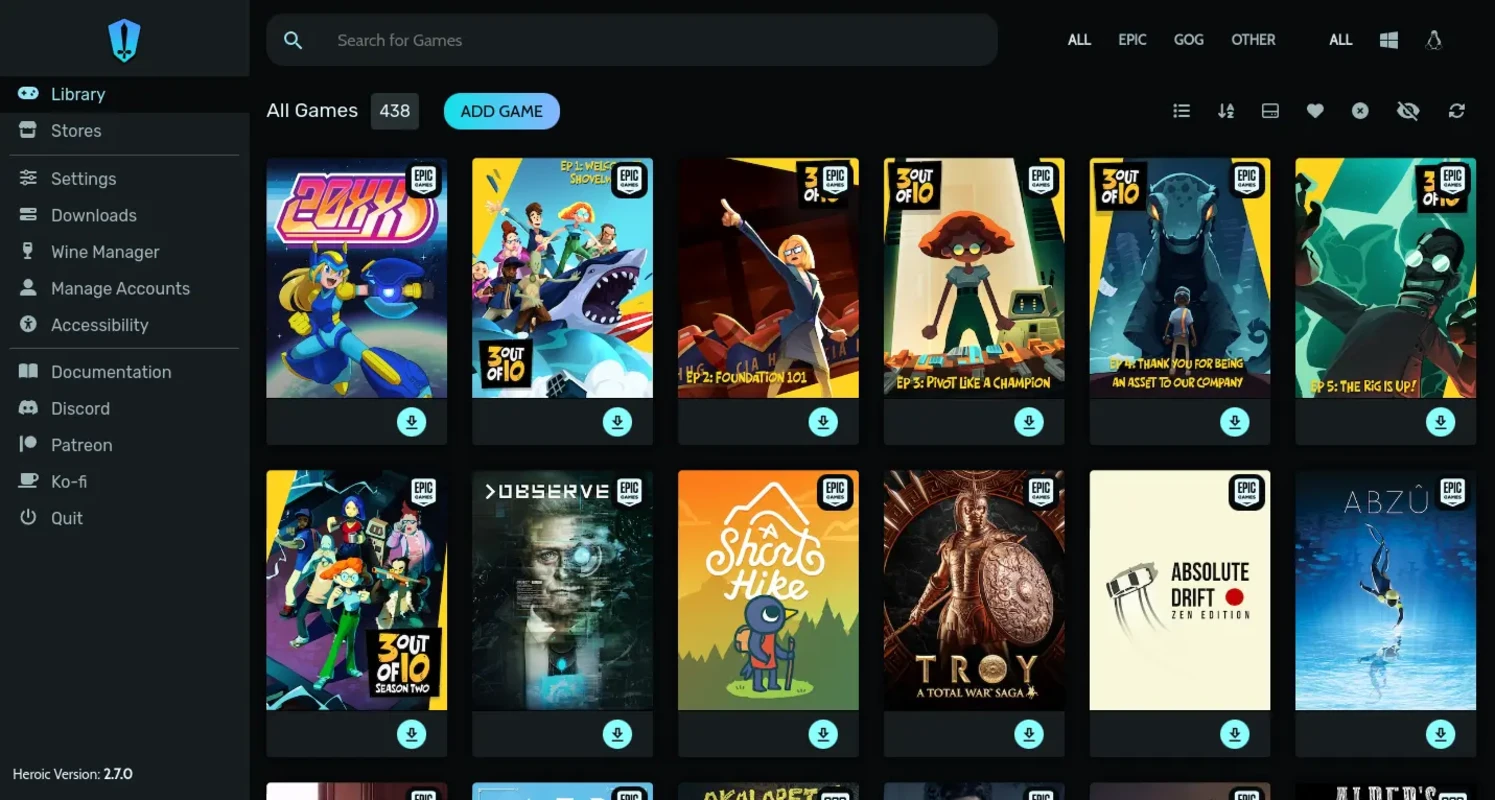 Heroic Games Launcher for Mac