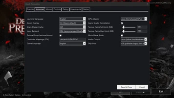Deadly Premonition Recompilation Configuration Launcher and In-Game Screenshots