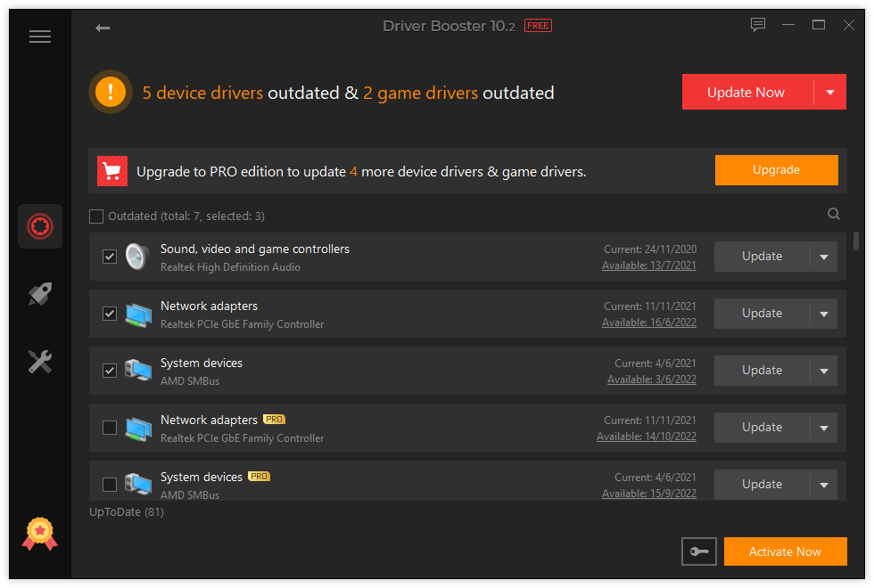 IObit Driver Booster 10.2 User Interface Screenshots Collection