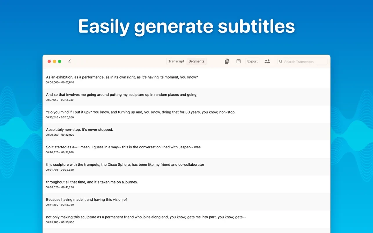 Whisper Transcription for Mac